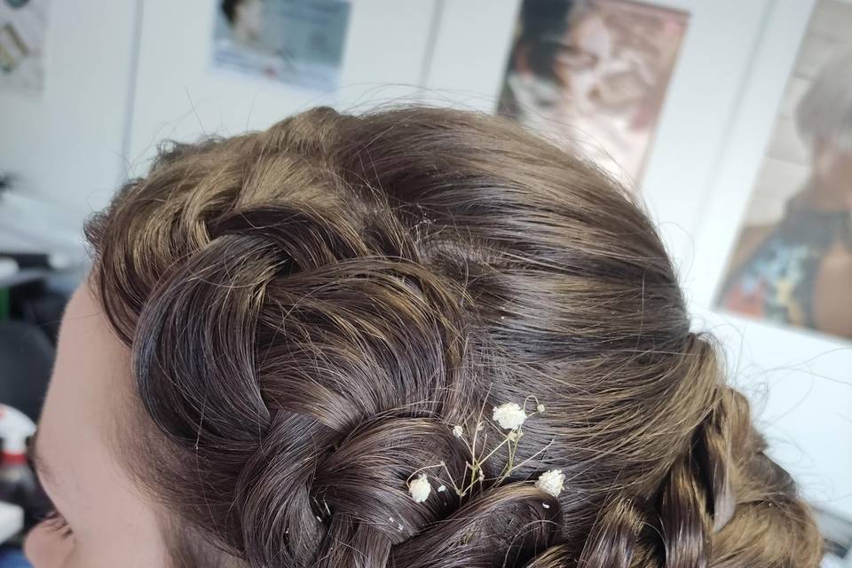 Chignon tresse coté