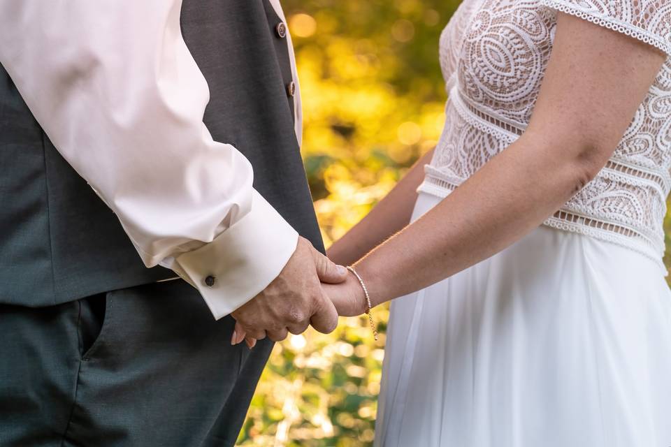 Séance couple sur mariage