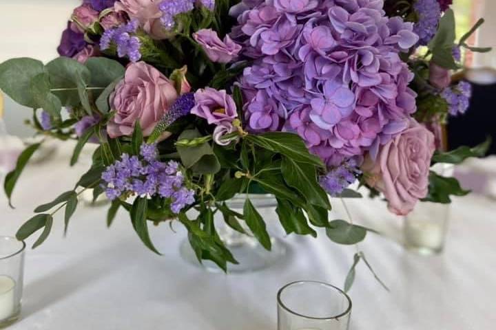 Mariage en parle et violet