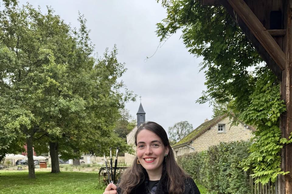Clara, dessinatrice en direct