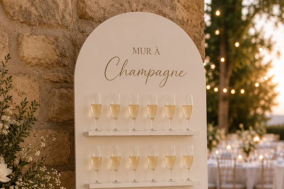 Mur à champagne