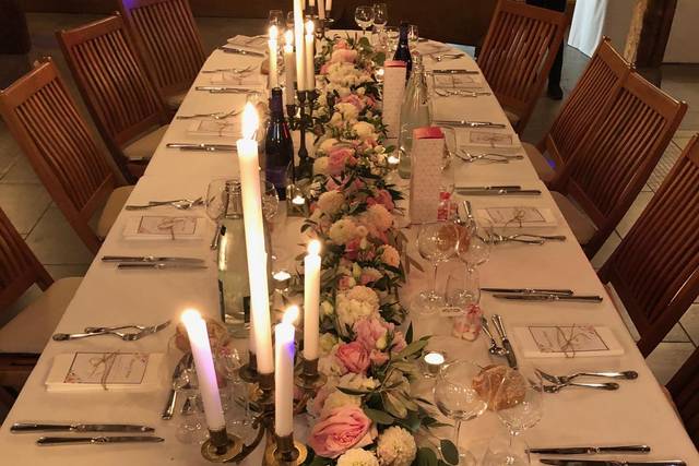 Décoration table d'honneur