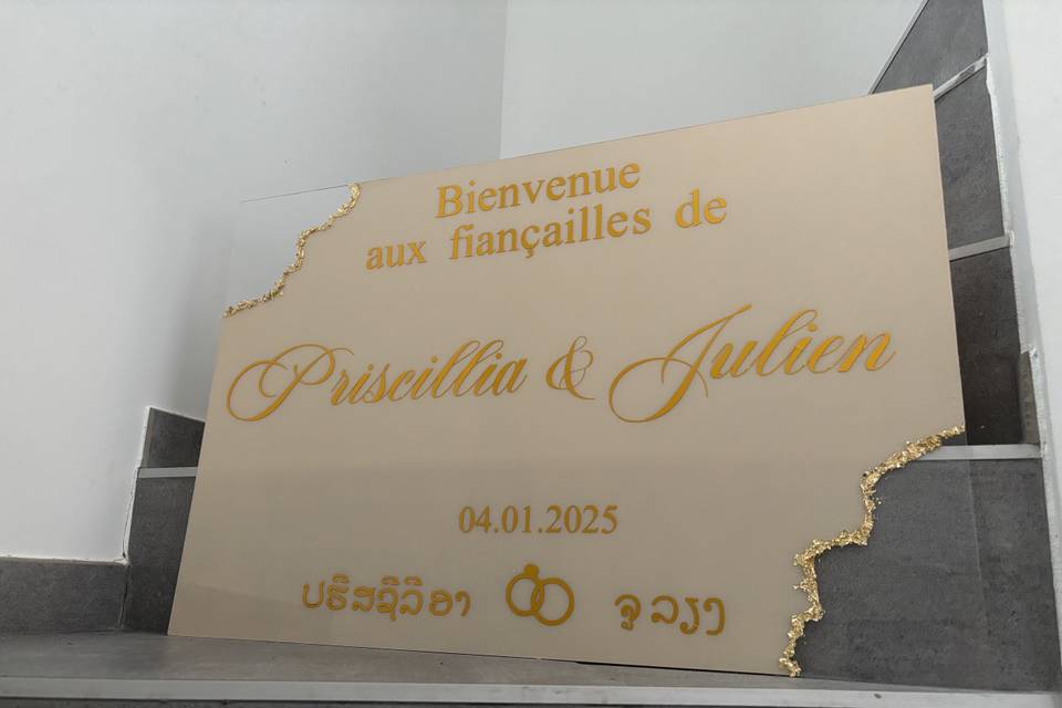 Panneau de bienvenue