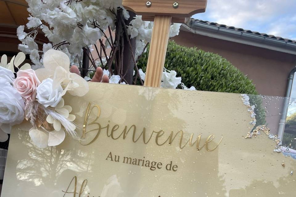 Panneau de bienvenue