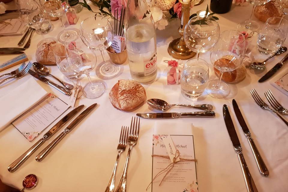 Décoration table invités