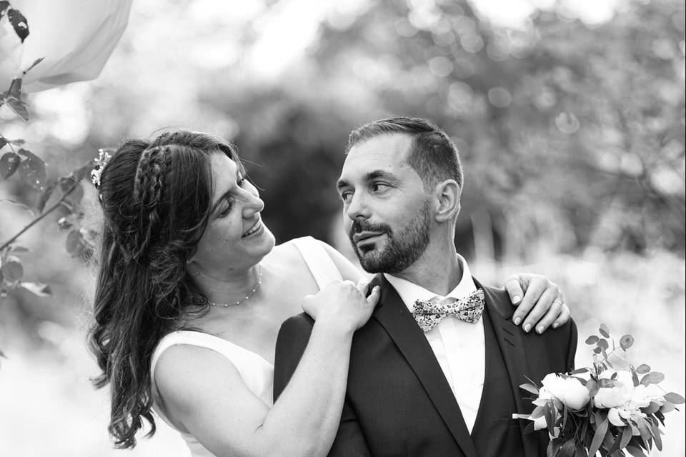 Photo portrait couple N& B
