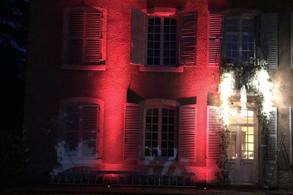 Façade éclairée