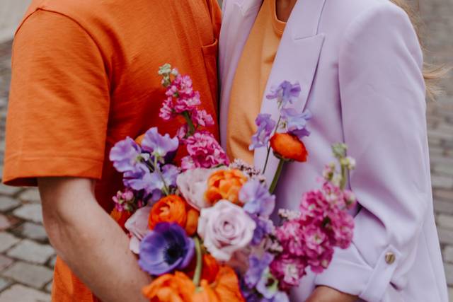 Shooting mauve et abricot !
