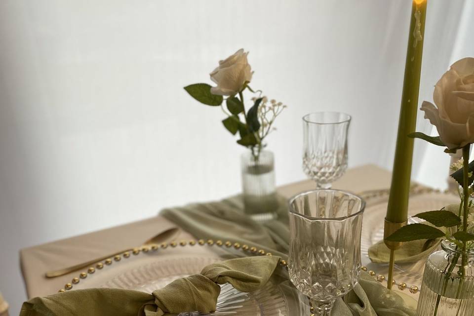 Décoration vert sauge