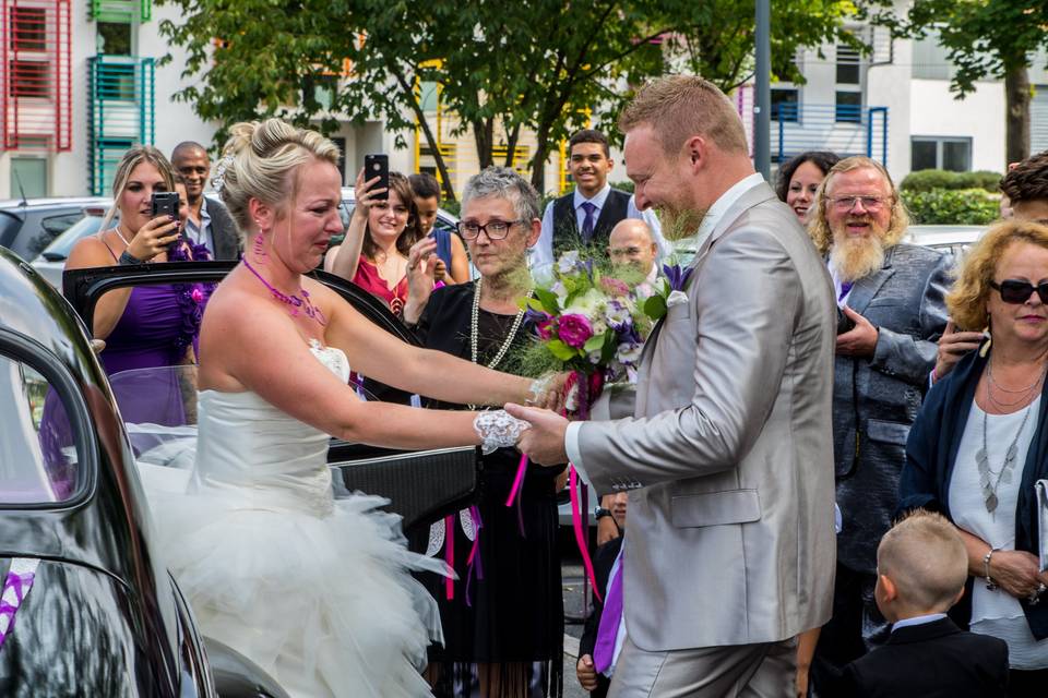 L'émotion de la mariée