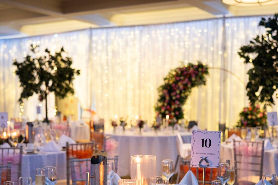 Salle de mariage accueillante