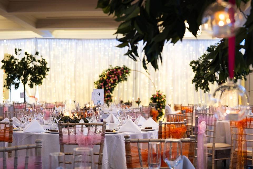 Salle de mariage florale