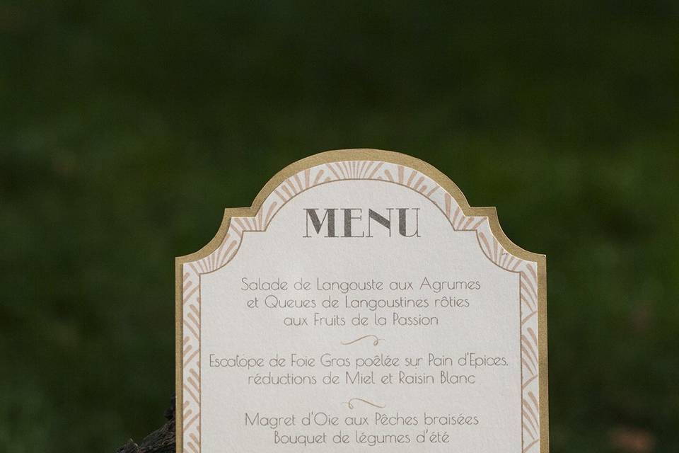 Menu rétro