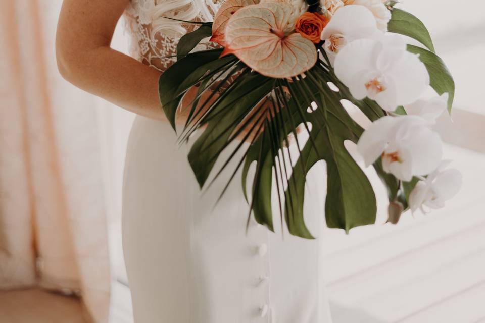 Mise en beauté mariée brune