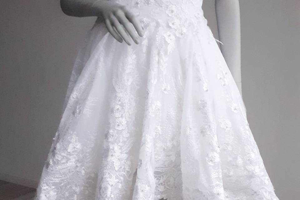 Robe de mariée courte