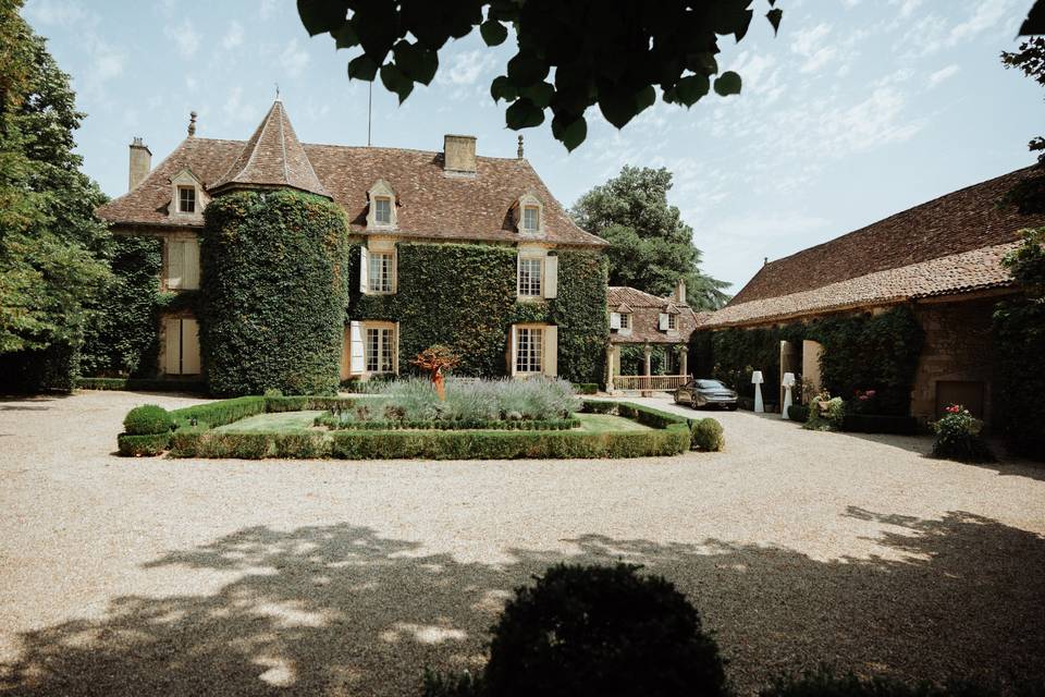 Vue du château côté entrée