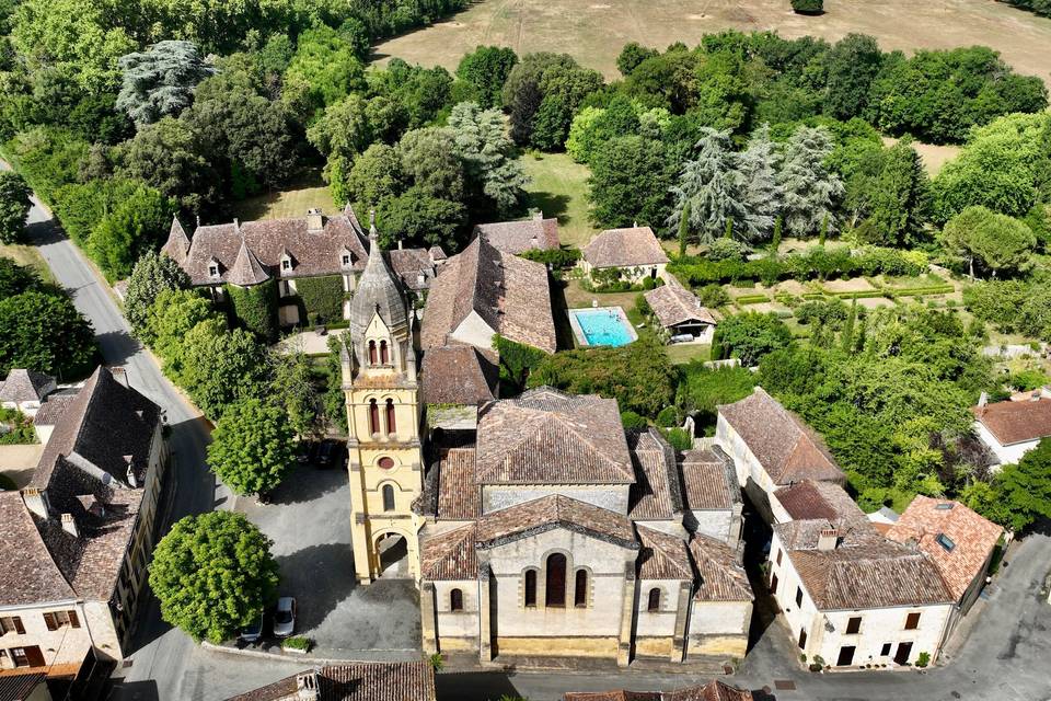 Vue de l'Eglise de Faux