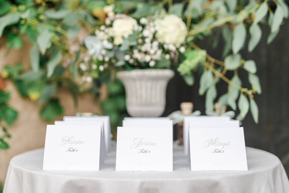 Escort cards