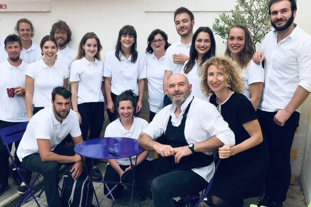Equipe sur le départ