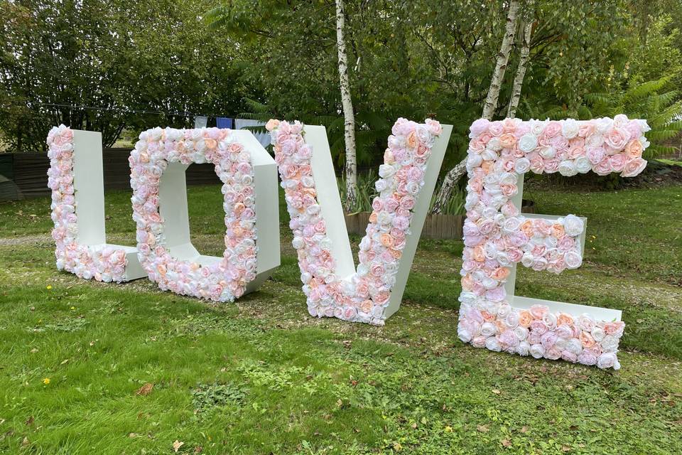 Mur de fleurs en location