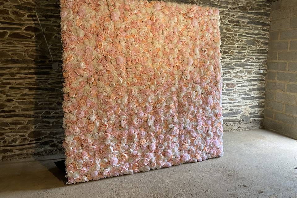 Mur de fleurs en location