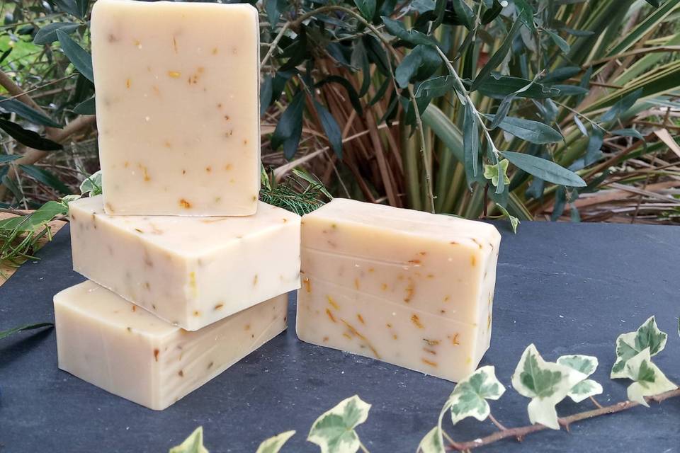 Savon lait de chèvre calendula