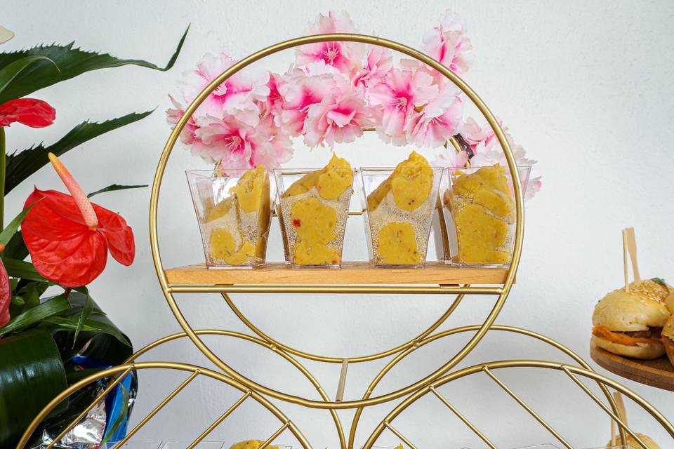 Verrine de mouseline de banane