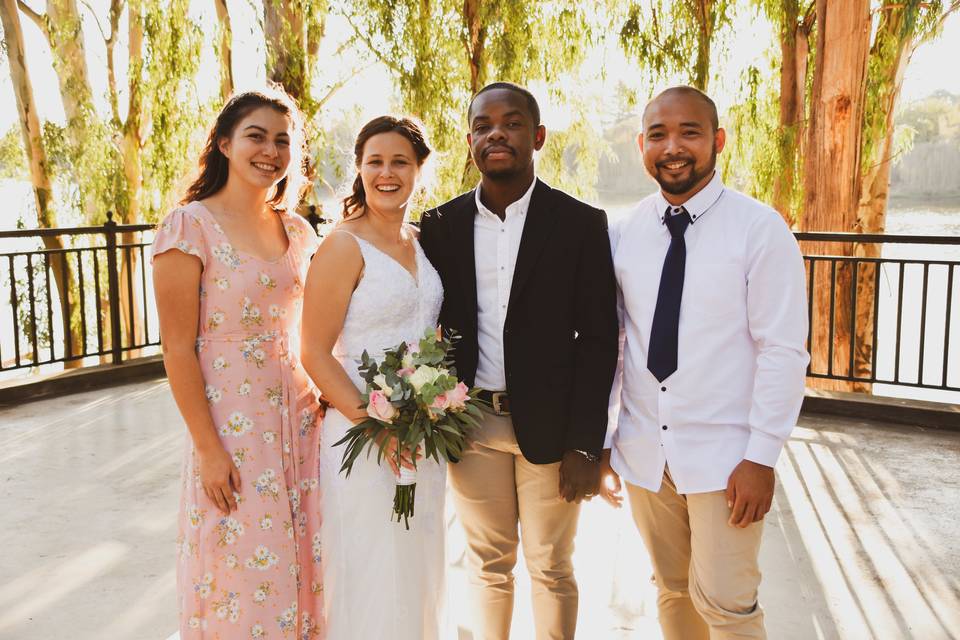 The bridal party