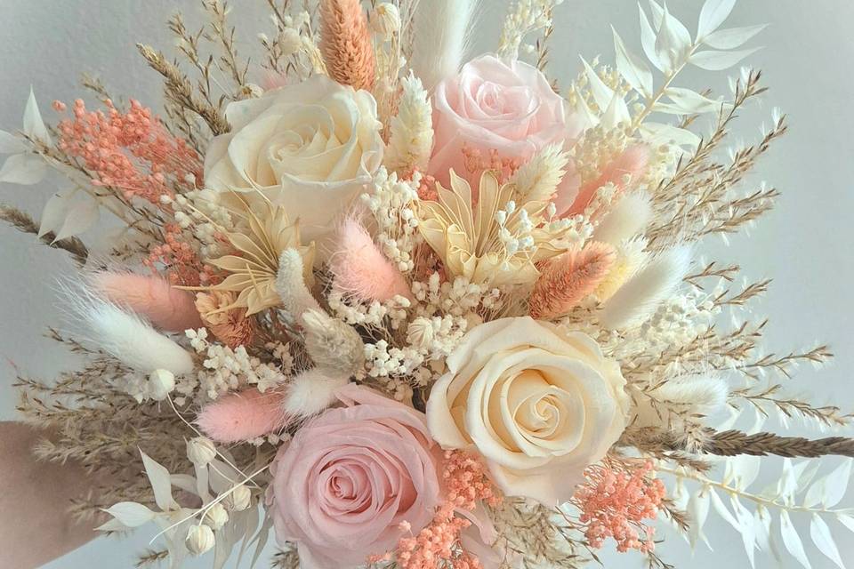 Bouquet de mariée stabilisées