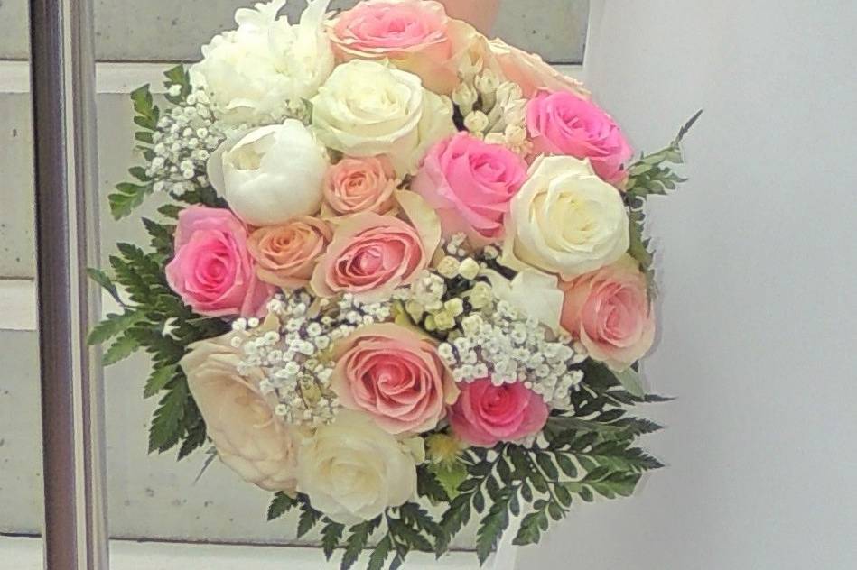 Bouquet rond de mariée