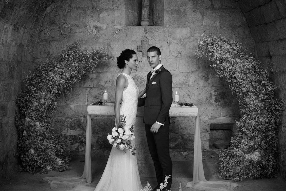 Couple dans la chapelle