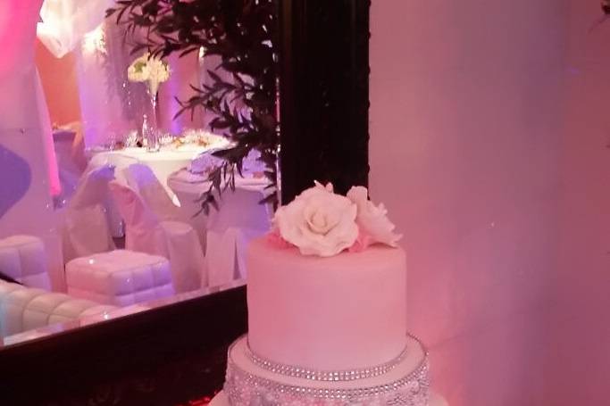 Wedding Cake Rosace et perles