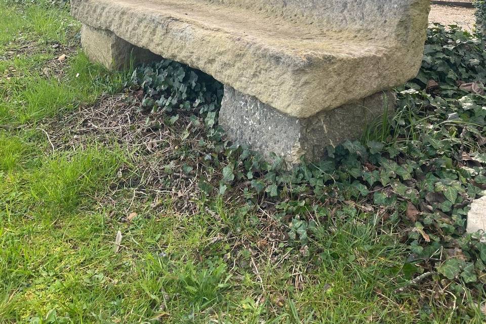 Banc en pierre