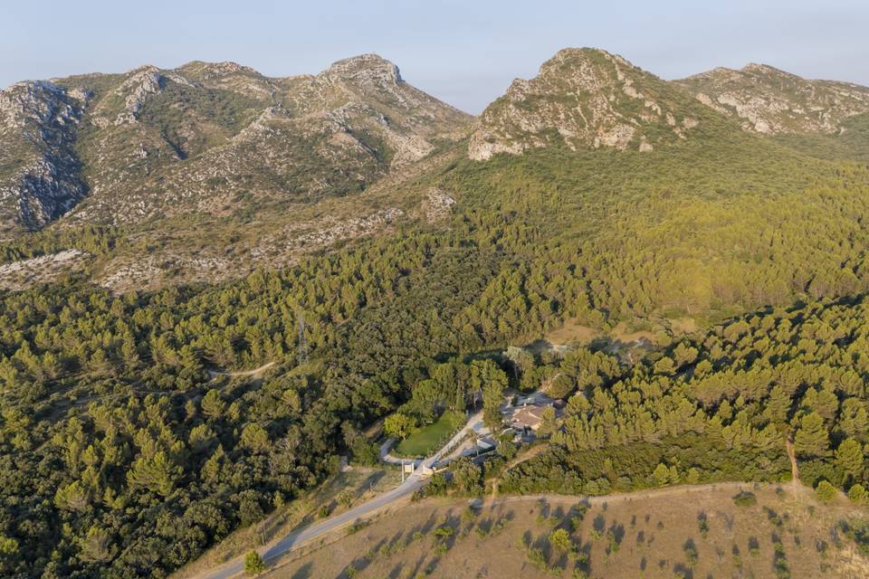 Domaine de Meyrol vu du ciel