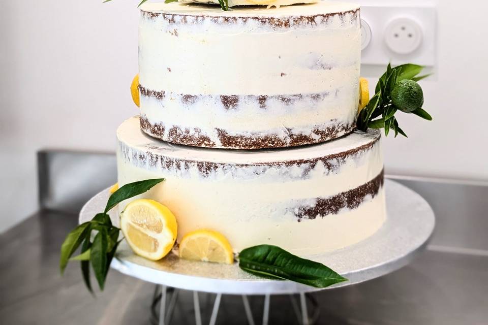 Wedding cake saveur citron.