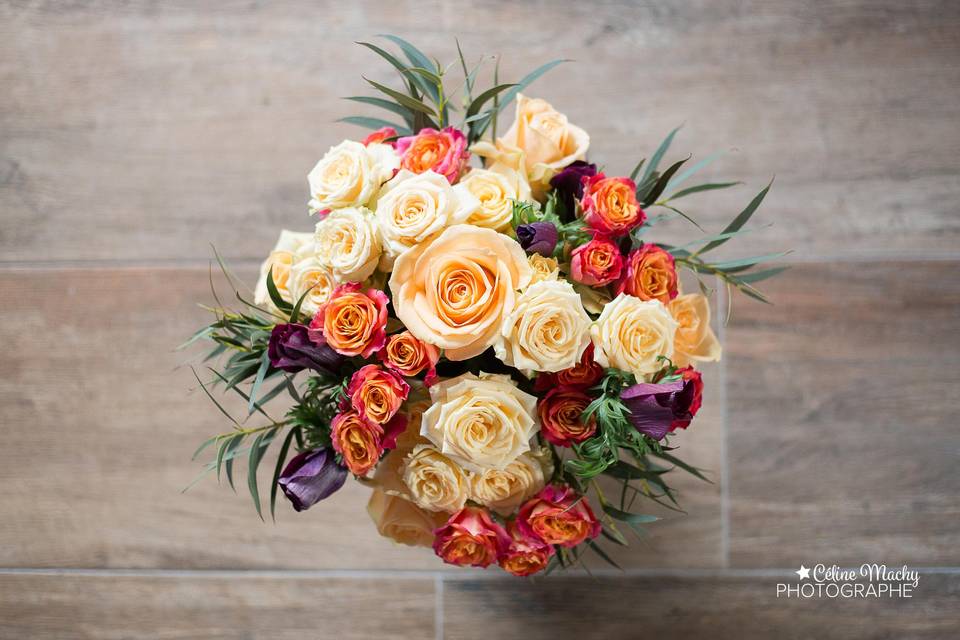 Bouquet pêche et corail