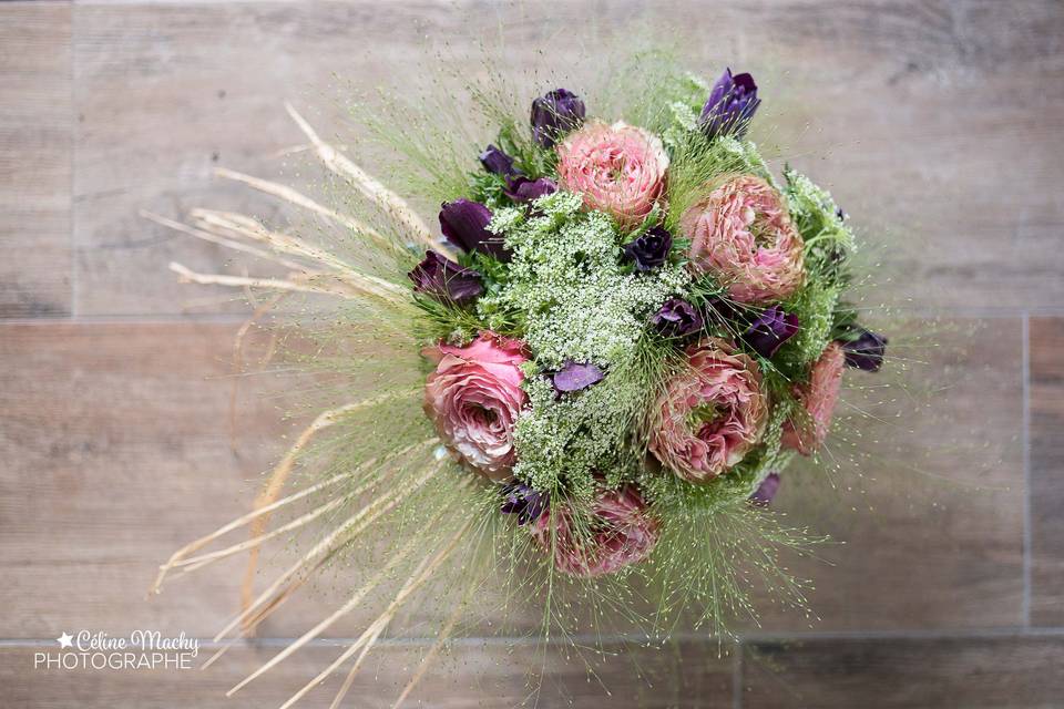 Bouquet pêche et corail