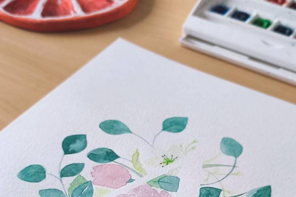 Monogramme fleuri