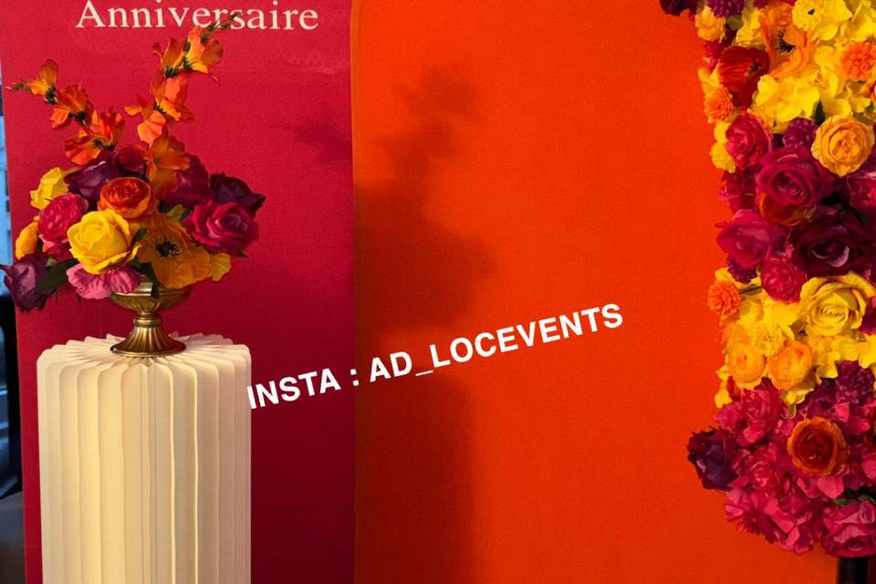 Backdrop coloré