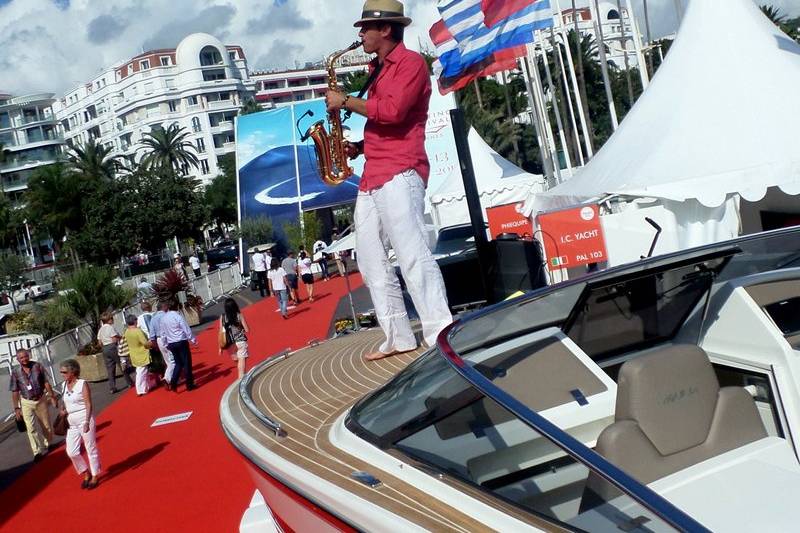 Saxophonist Yachting Festival