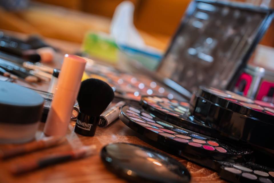 Préparatif maquillage