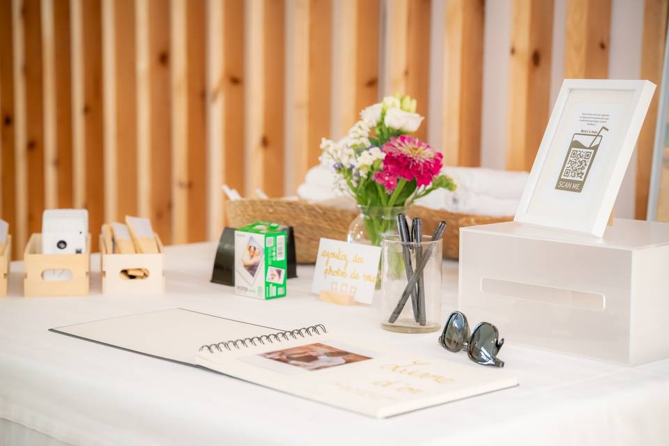 Table du photobooth