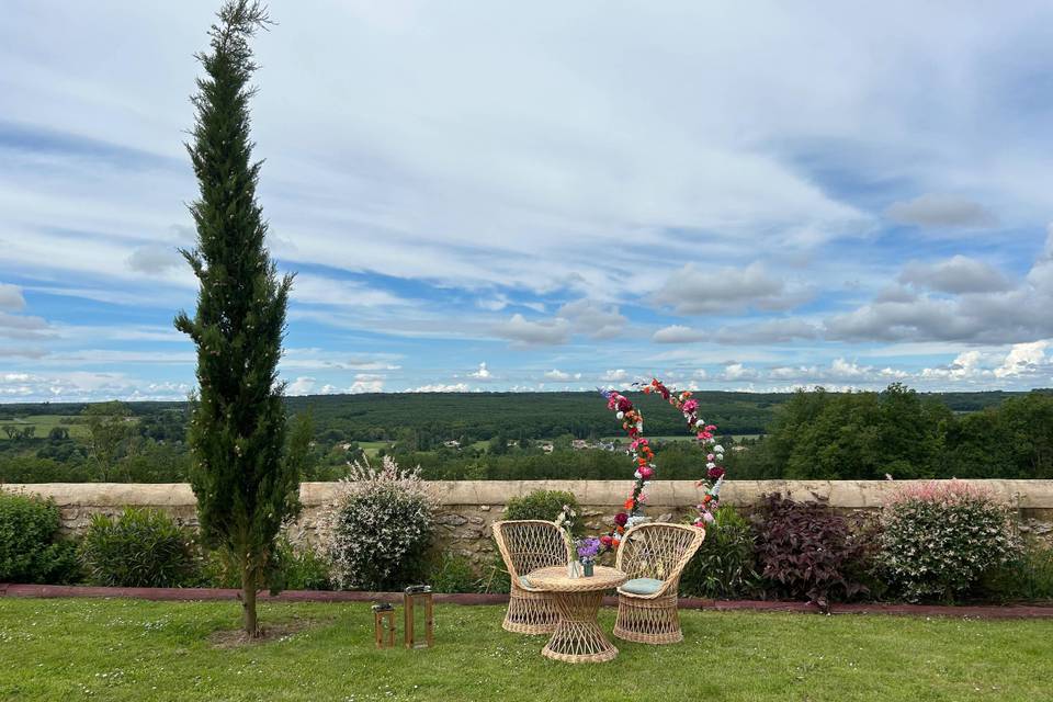 Vue sur la valléé