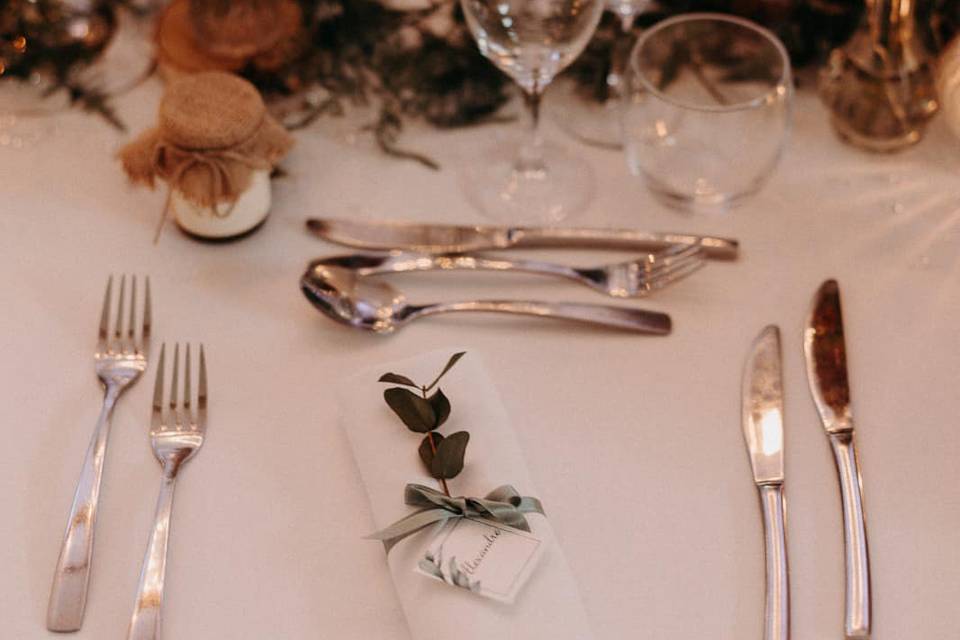 Marque-place eucalyptus