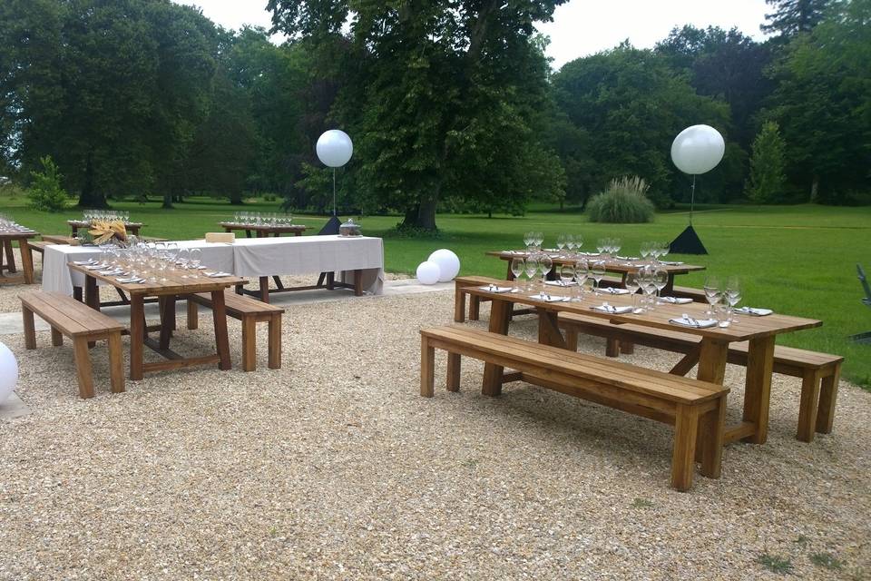 Tables champêtre