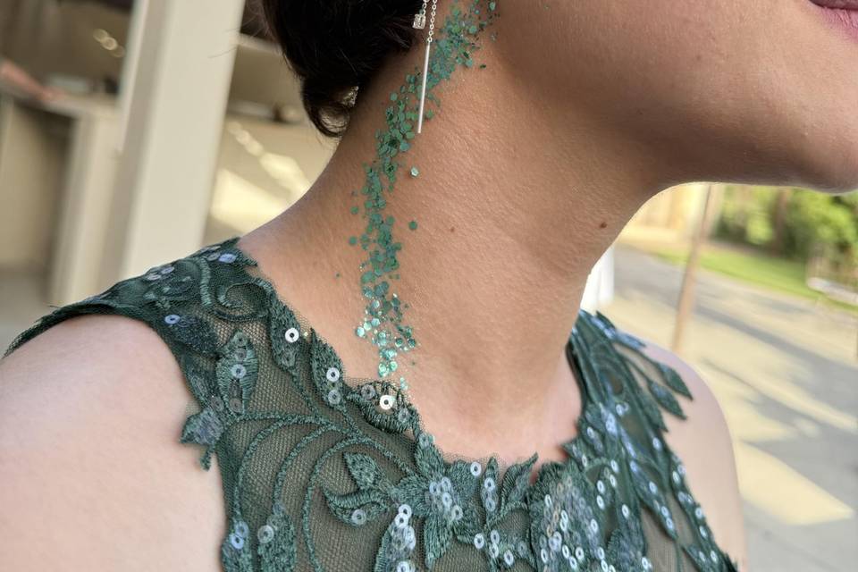 Invitée pailletée