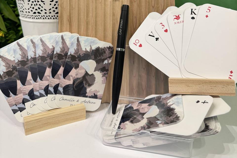 Cartes de jeu livre d’or