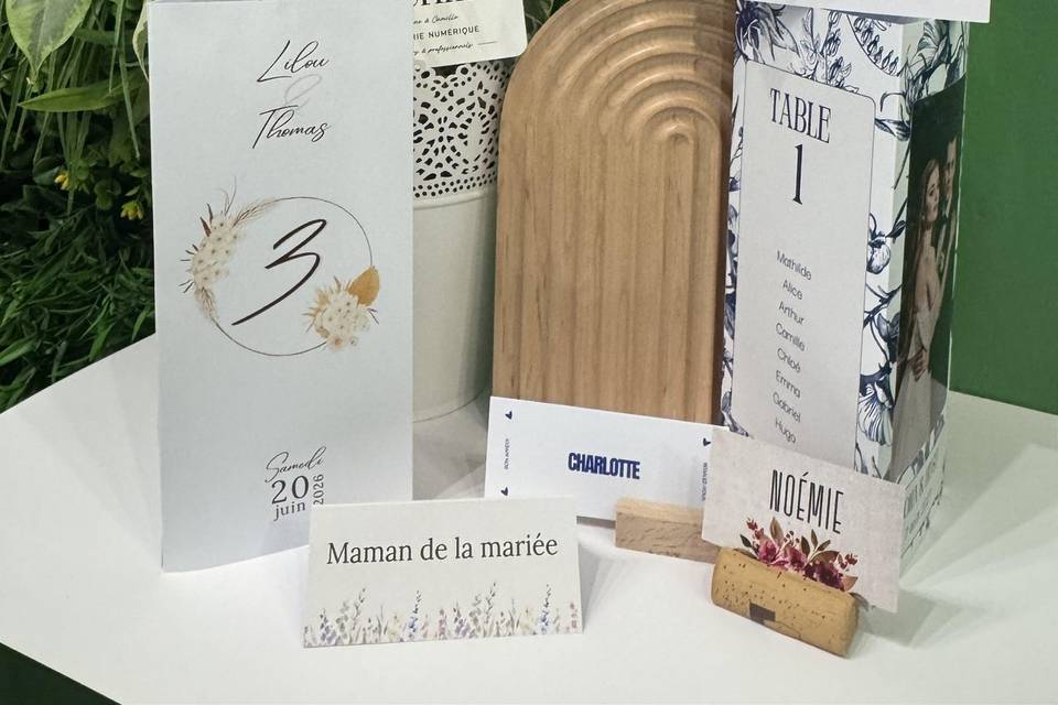 Menu triptyque