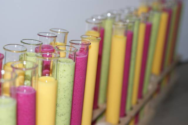 Tubes à essai de velouté