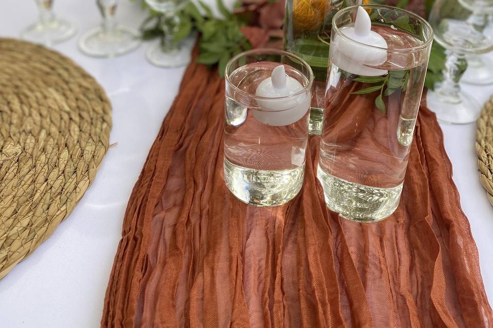 Décoration table automnale